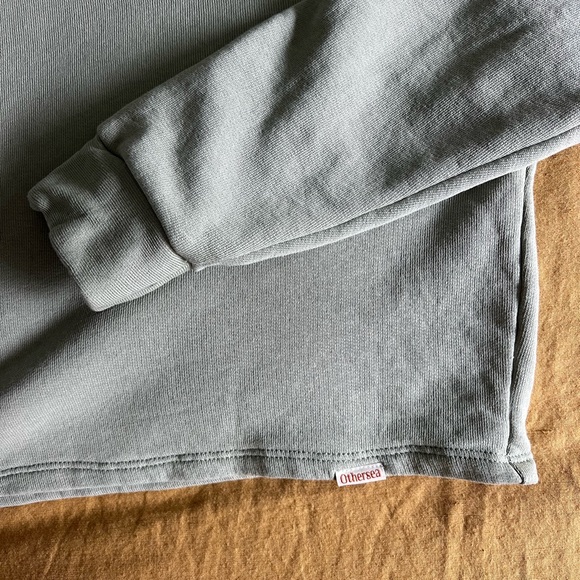 Organic Cotton French Terry Crop Sweater - Picture 5 of 9